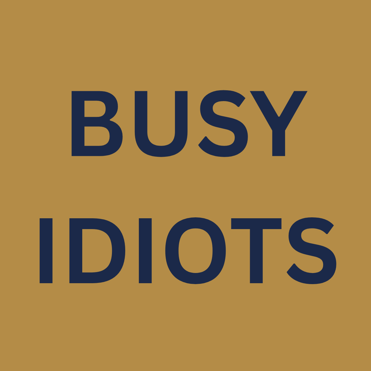 BUSY IDIOTS